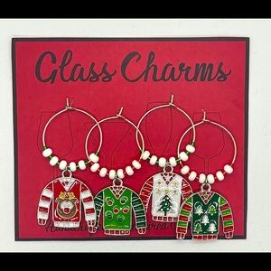 Christmas Sweater Wine Charms